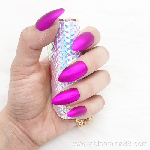 Rainbow Bright False Coffin Press On Nails